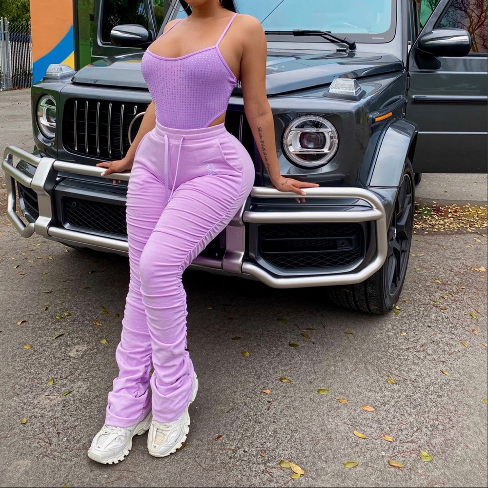 Gsuwoo Stacked Sweats